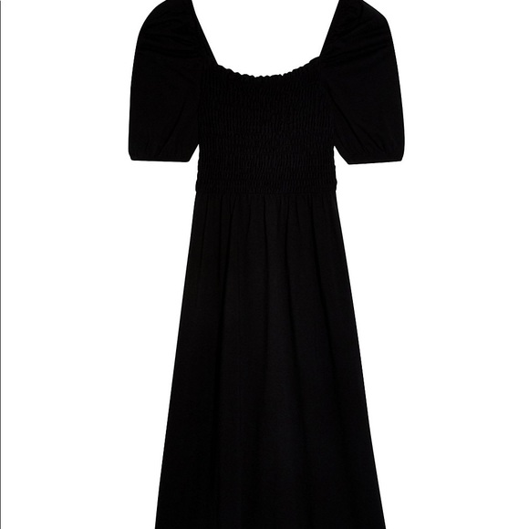 Topshop Black Midi Dress - Picture 3 of 4